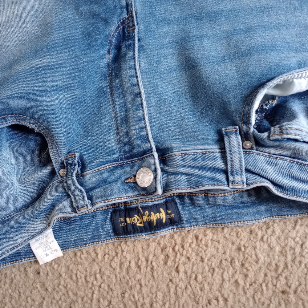 Blue Patchwork Jeans - image 2